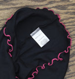 With Jules Big Girls Lettuce-Edge T-Shirt Black / Fuschia L (12/14)