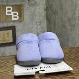 Isotoner Slip in Memory Foam Clog Slippers Deep Periwinkle Purple XL (9.5-10)