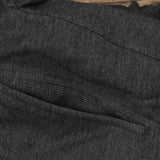 Mens Vintage Thermal Lined Cargo Sweatpants Charcoal Gray 3XL Big