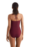 Mimi Flamingo Womens Soleil Solids Luma One Piece Swimsuit 900050226 Henna Red 4