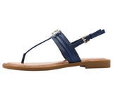Tommy Hilfiger Womens Cruman Emblem Sandals TWCRUMAN Dark Blue 6.5M