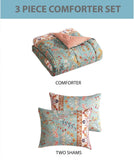 Hallmart Vilano 3-Pc. Comforter Set Giallo Blue White Multi Full / Queen