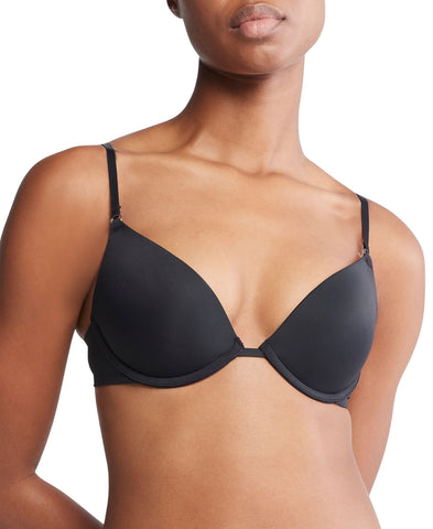Calvin Klein Womens Sculpt Push-up Plunge Bra QF7291 QF7291 Black 34DD