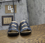 Clarks Womens Laurieann Ruby Flat Sandal 26177346 Navy Leather Blue 7M