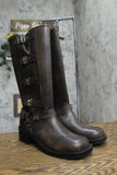 Wild Fable Womens Rebel Tall Moto Buckle Boots 90366583 Brown 9.5M