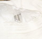 Womens Drawstring Elastic Waist Wide Leg Pants White S