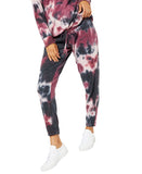 Chaser Womens Tie-Dyed Maternity Jogger Pants P8001386 Berry Pink Tie Dye M