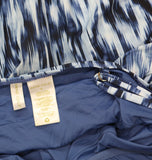 Anne Cole Hidden Underwire Drape Front One Piece Swimsuit Tie Dye Ikat Blue 16