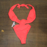 Wild Fable Womens Cross Front Halter One Piece Swimsuit PID-10ZE4R