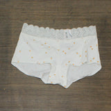 Auden Women's Cotton Boyshorts with Lace Waistband GP985 Peach Orange M