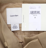 Calvin Klein Cotton Stretch Straight Leg Fit Chino Pants Tigers Eye Brown 8