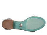 Betsey Johnson Womens Mari Heeled Sandal Block Heel SB-MARI Champagne Brown 6.5M