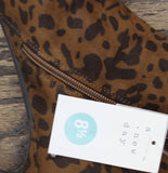 A New Day Justice Leopard Print Mid-Calf Heeled Boots 94568749 Light Brown 8.5M