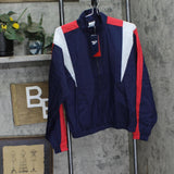 Reebok Womens Pocket Nylon Track Jacket IU0779 Vector Navy Blue S