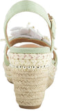 Patrizia Women's Sttropez Wedge Sandals Mint Green 8.5M (EUR 39)