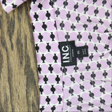 INC International Concepts Chain-Print Woven Pajama Set Geo Ring Purple 2XL
