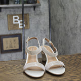 Style & Co. Ankle-Strap Slingback Dress Sandals Silver / Silver Gray 7M