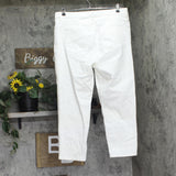 Eileen Fisher Womens Straight Cropped Jeans S5GDD-P4870M White XL