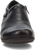 Clarks Women's Channing Ann Slip-On Loafer Shoes 26113341 Black Leather 9W