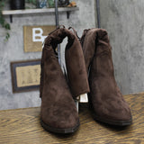 Universal Thread Patsy Tall Fringe Western Boots Cowgirl Chocolate Brown 9M