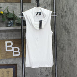 Ultra Flirt Juniors Sleeveless Cowl-Neck Knit Top White S
