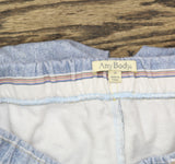 Anybody Printed Denim-Effect French Terry Pants A700607 Light Wash Blue PS