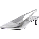 Calvin Klein Womens Mule Dainty Pumps KCDAINTY Silver Gray 7M
