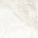 Regal Home Lombardi Floral Rod Pocket Sheer Single Curtain Panel White 50x84