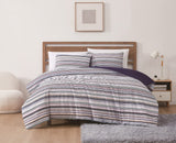 Truly Soft Teagan Stripe Multiple 3-Piece Duvet Set Striped Duvet Brown King
