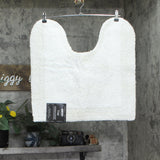 Better Trends 100% Cotton Contour Bath Rug Toilet BAEG2020WH White 20x20