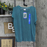32 Degrees Womens Short Sleeve Mini Ribbed T-Shirt Tee 1763516