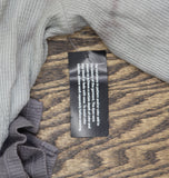 Logo By Lori Goldstein Neck Dye Effect Waffle Knit Shirt Top Dark Shadow Gray M