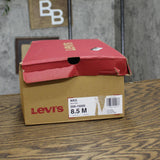 Levi's Mens Wes Synthetic Leather Casual Slip On Sneaker Shoe Navy / Tan 8.5