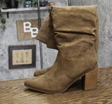 Universal Thread Womens Faux Suede Junie Tall Boots 90975015 Taupe Brown 8.5M