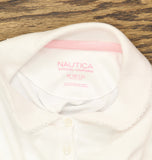 Nautica Big Girls Uniform Short Sleeve Performance Polo Shirt White M (8-10)