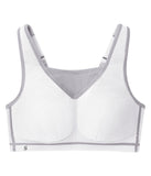 Glamorise Womens No-Bounce Camisole Elite Sports Wirefree Bra White / Gray 50D