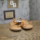 Universal Thread Womens Kailey Sandals Strappy 94944606 Cognac Brown 7.5M