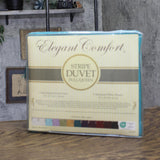 Elegant Comfort Wrinkle-Free 3-Pc Duvet Cover Set Aqua Blue Green Full / Queen