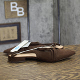 A New Day Womens Twiggy Multi Buckle Mini Heel Flats 94303758 Brown 7.5M