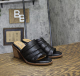 Earth Womens Adara Open Toe Block Heel Dress Sandals ETADARA Black 6.5M