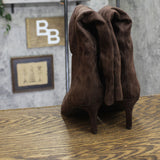 A New Day Justice Faux Suede Mid-Calf Boots with Cone Heel 94568893 Brown 9M