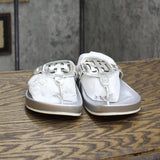Tommy Hilfiger Relina Silver Tone Womens Sandal TWRELINA Silver 6.5M