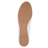 Journee Collection Comfort Sole Faux Leather Round Toe Flats KAVN White 7.5M