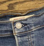 Levi's Wedgie Straight Leg Jeans with Button Fly Love in the Mist Blue 20W