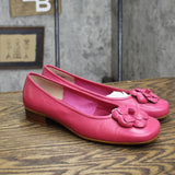 Karen Scott Womens Vintage Rose Leather Slip On Flats Fuschia Pink 6M