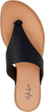 Style & Co. Womens Emmaa Faux Leather Thong Sandals 10012584800 Black 7.5M