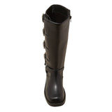 Wild Fable Womens Rebel Tall Moto Buckle Boots 90366583 Black 5.5M