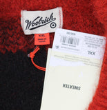 Woolrich X TGT Womens Lumberjack Buffalo Check Pullover Sweater Black / Red 2XL