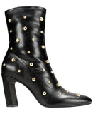 I.n.c. International Concepts Faux Leather Dress Ankle Boots Black / Gold 5.5M