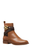 Michael Michael Kors Rory Logo Strap Flat Booties 40F2ROFE6L Luggage Brown 5M